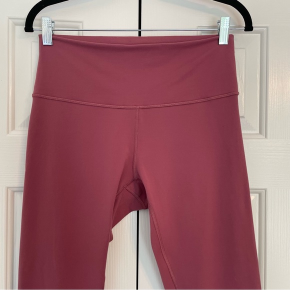 Lululemon Wunder Under High Rise Leggings Sz 10 Mauve Dusty Rose Full On Luon - Picture 5 of 13